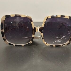 Coco Black and Tan Square Sunglasses